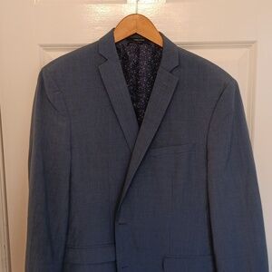 BarIII grey-blue suit coat